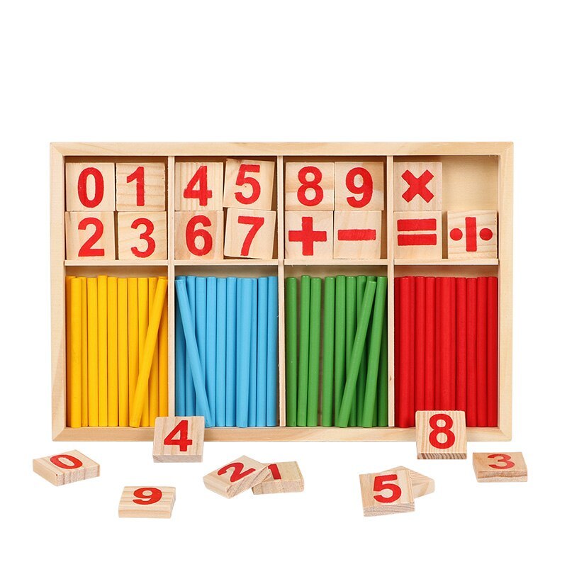 Montessori Wooden 48 Piece Maths Counting Early Education Toy - for Kids.