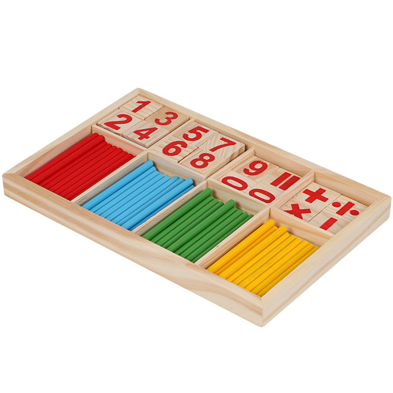 Montessori Wooden 48 Piece Maths Counting Early Education Toy - for Kids.
