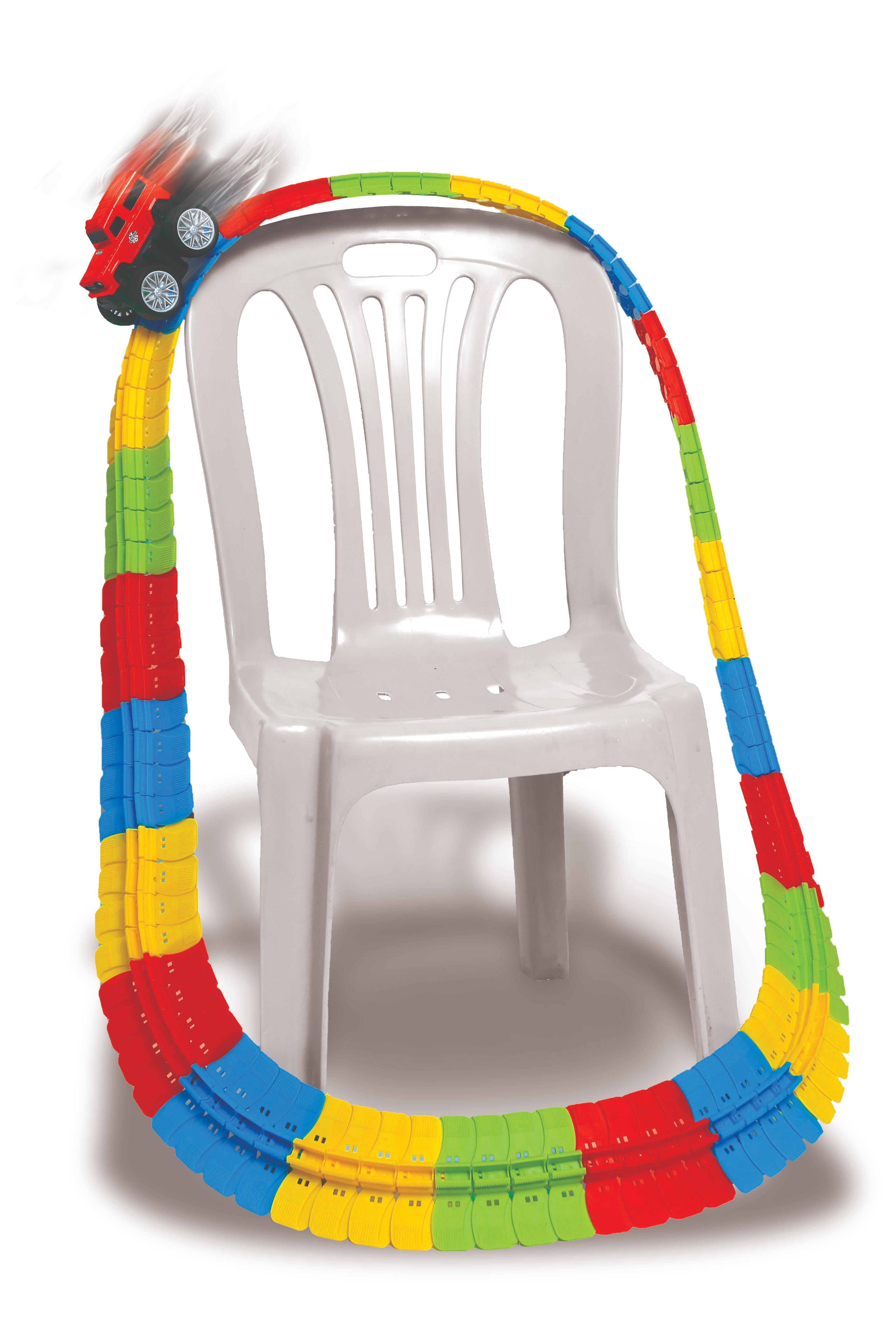 Gravity- Defying Toy Car Track - Racing Adventure Toy for Kids - 92 Pieces