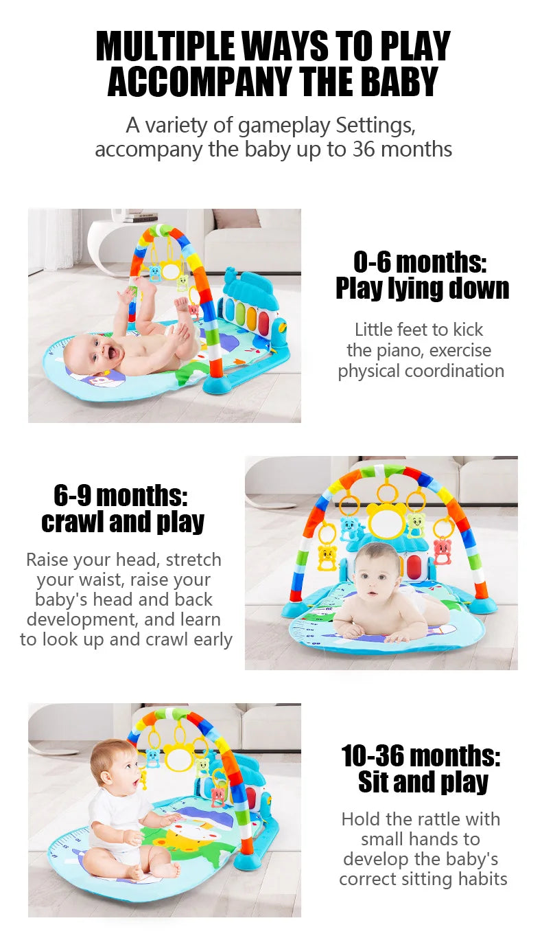 Baby Musical Piano Kick and Play Gym Activity Mat.