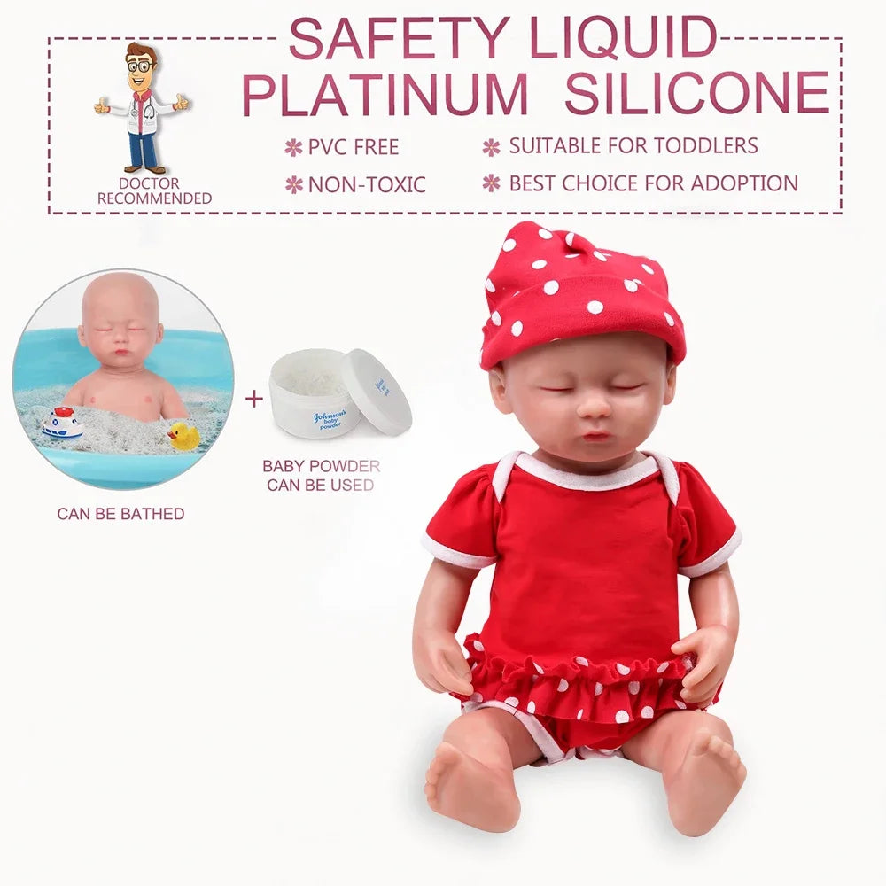 Reborn Realistic Lifelike Newborn Baby 100% Full Silicon Dolls - Boy Doll or Girl Doll.