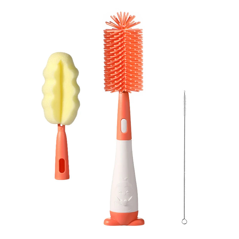 4 in 1 Silicone Baby Bottle Cleaning Brush Set.