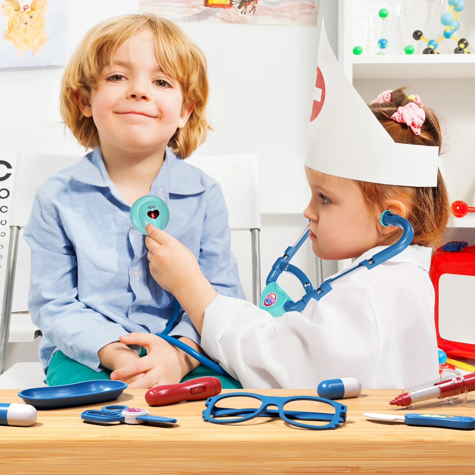 Doctor/Nurse Pretend Play Educational Set with Accessories