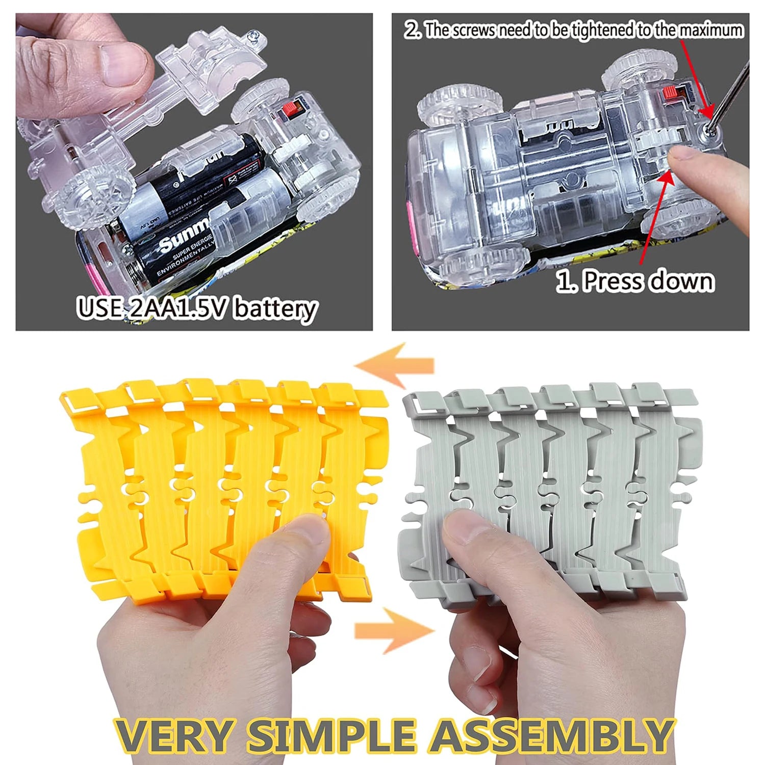 STEM Engineering Educational Construction Race Track Car Set Toy for Boys Age 3-7