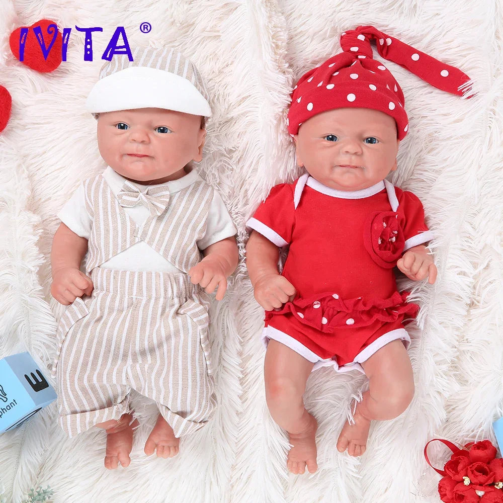 Reborn Realistic Lifelike Newborn Baby 100% Full Silicon Dolls - Boy Doll or Girl Doll.