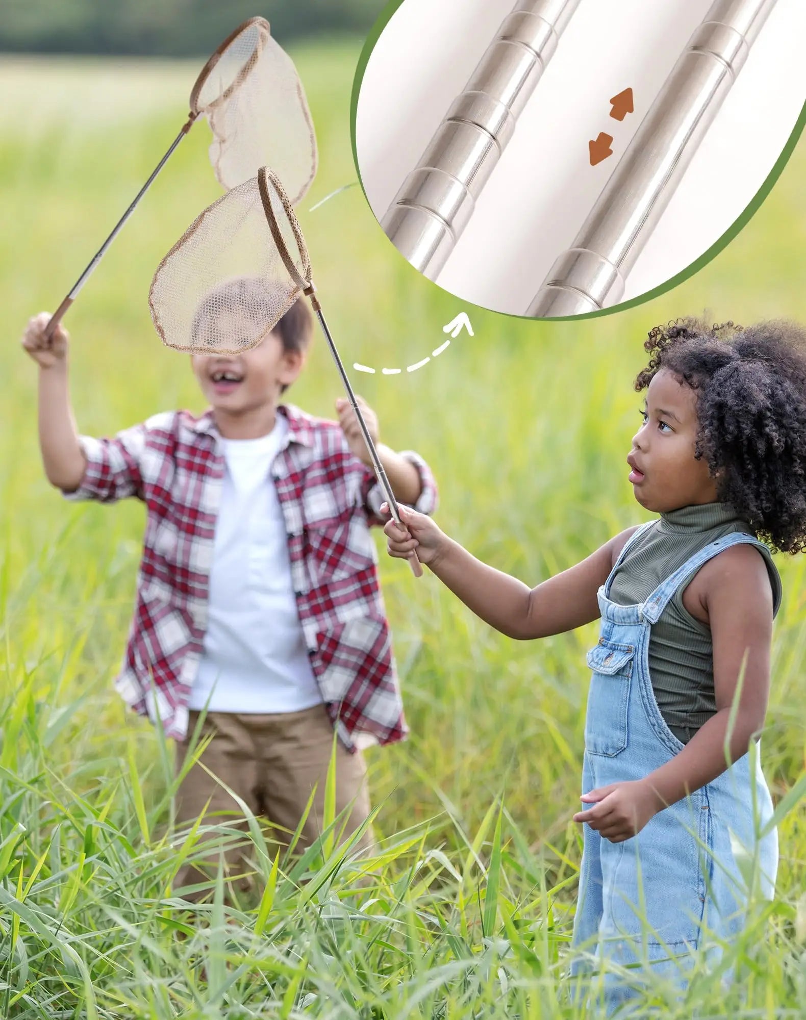 Montessori Dual Kids Explorer Bug Catcher Kit - Outdoor Exploration Set for Camping for Kids.
