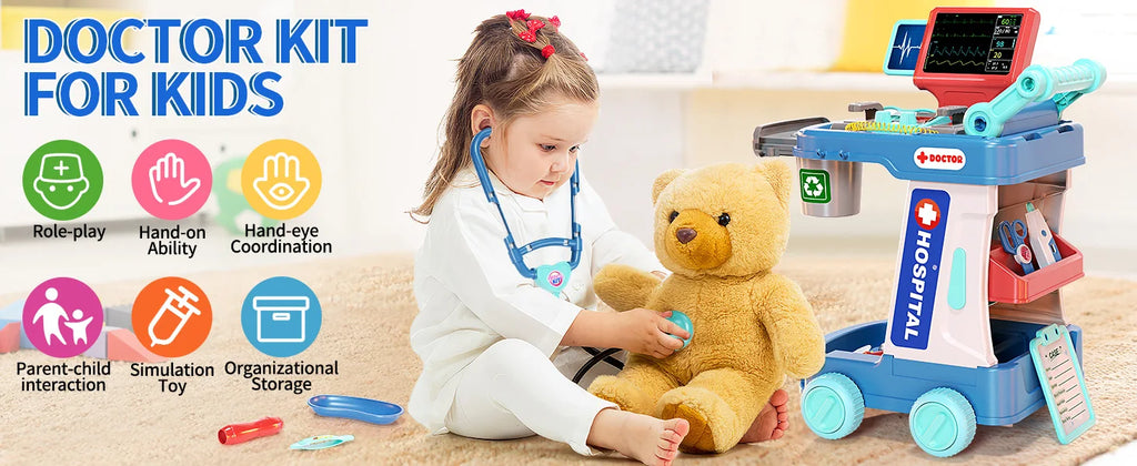 Doctor/Nurse Pretend Play Educational Set with Accessories
