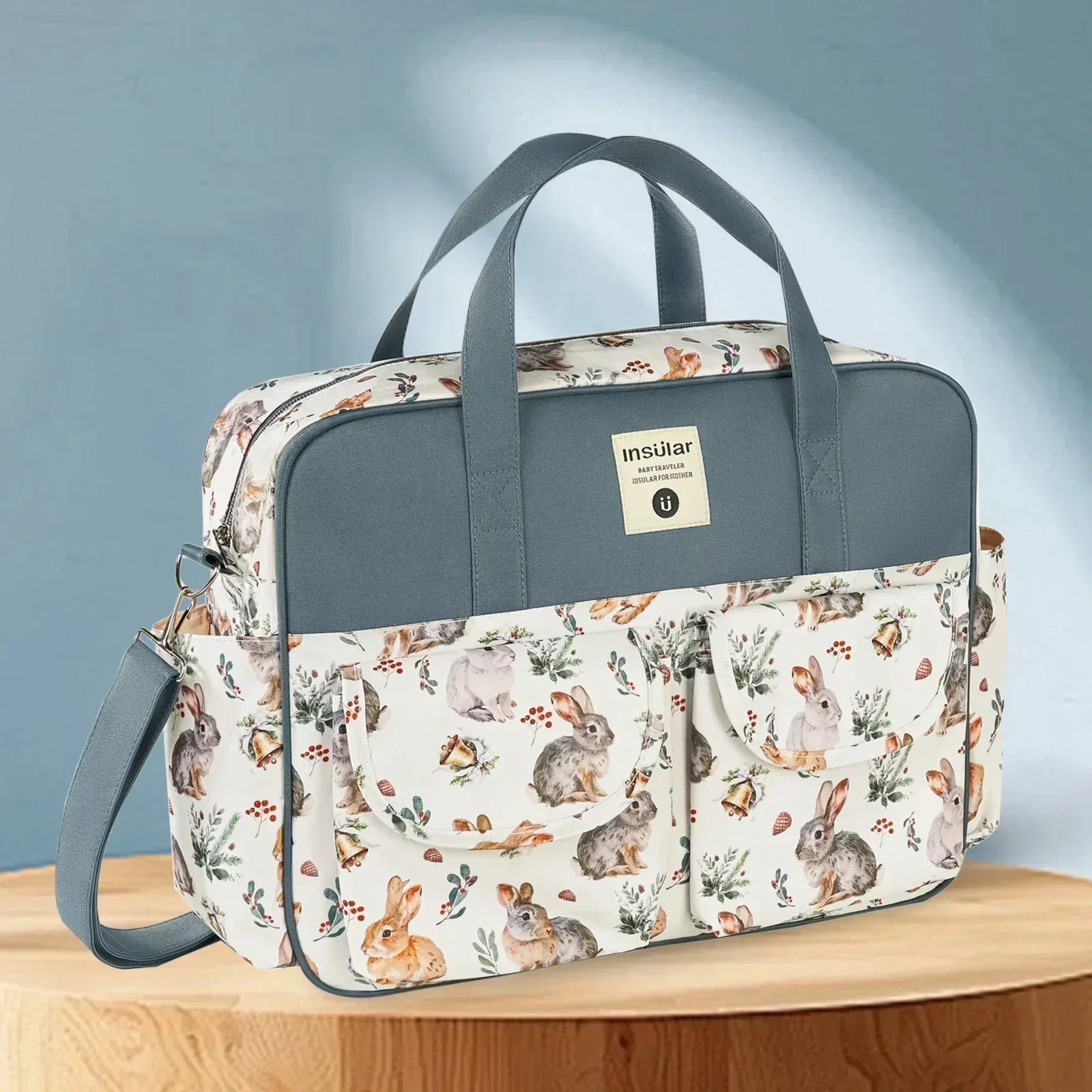 Mommy Diaper Bag - Large Capacity Organizer Waterproof Wide Opening Crossbody Bag