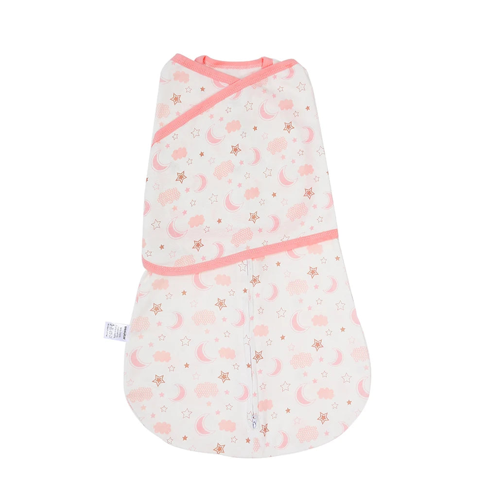 Baby Cotton Swaddling Sleeping Bag Sack - Anti Shock 3 way Adjustable.