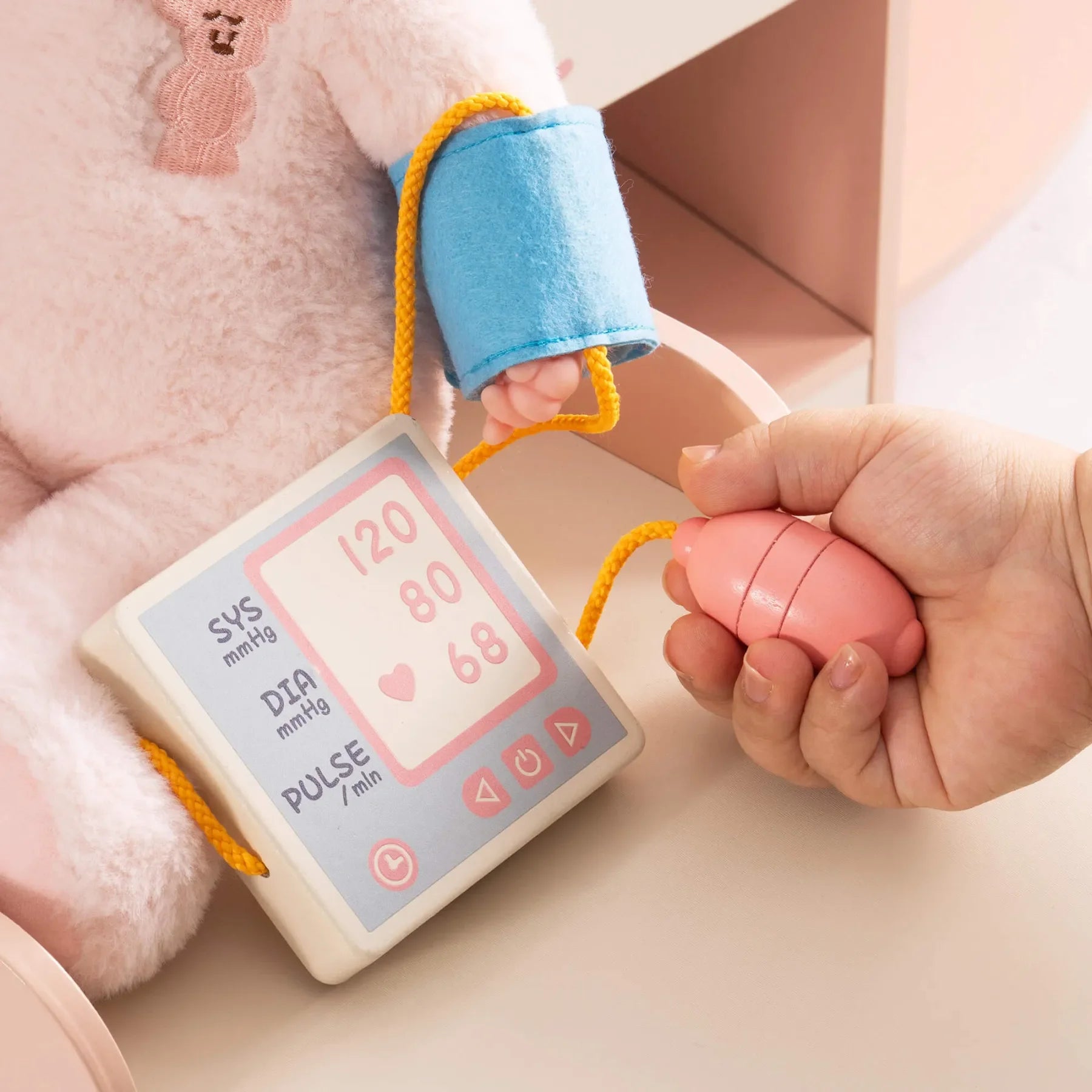 Wooden Montessori Pretend Play Doctor/Nurse Hospital Activity Center with Accessories for Kids