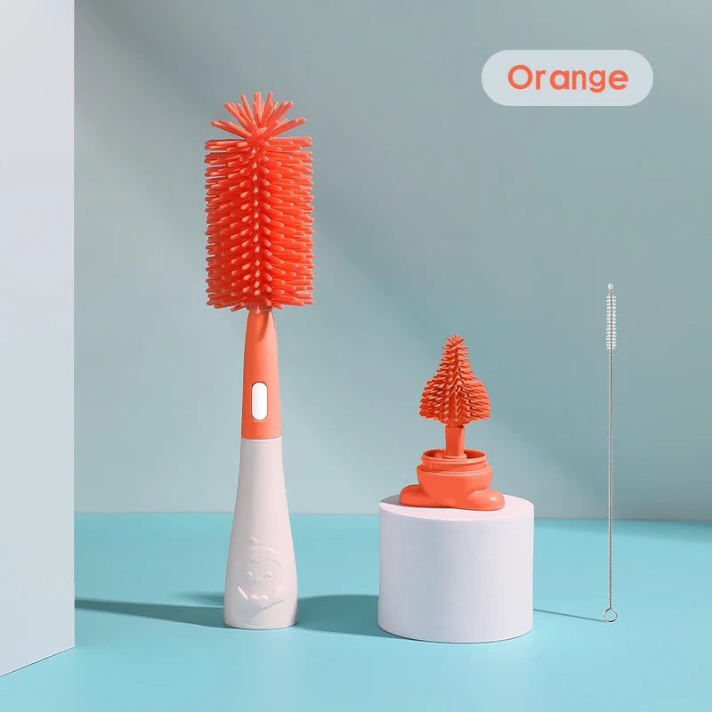 4 in 1 Silicone Baby Bottle Cleaning Brush Set.