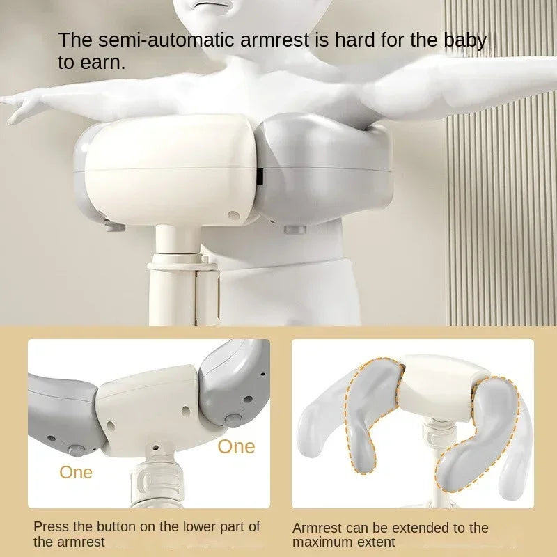 Baby Shower Stand - Adjustable Baby Standing Bath Aid Support for Easy Washing & Bathing.