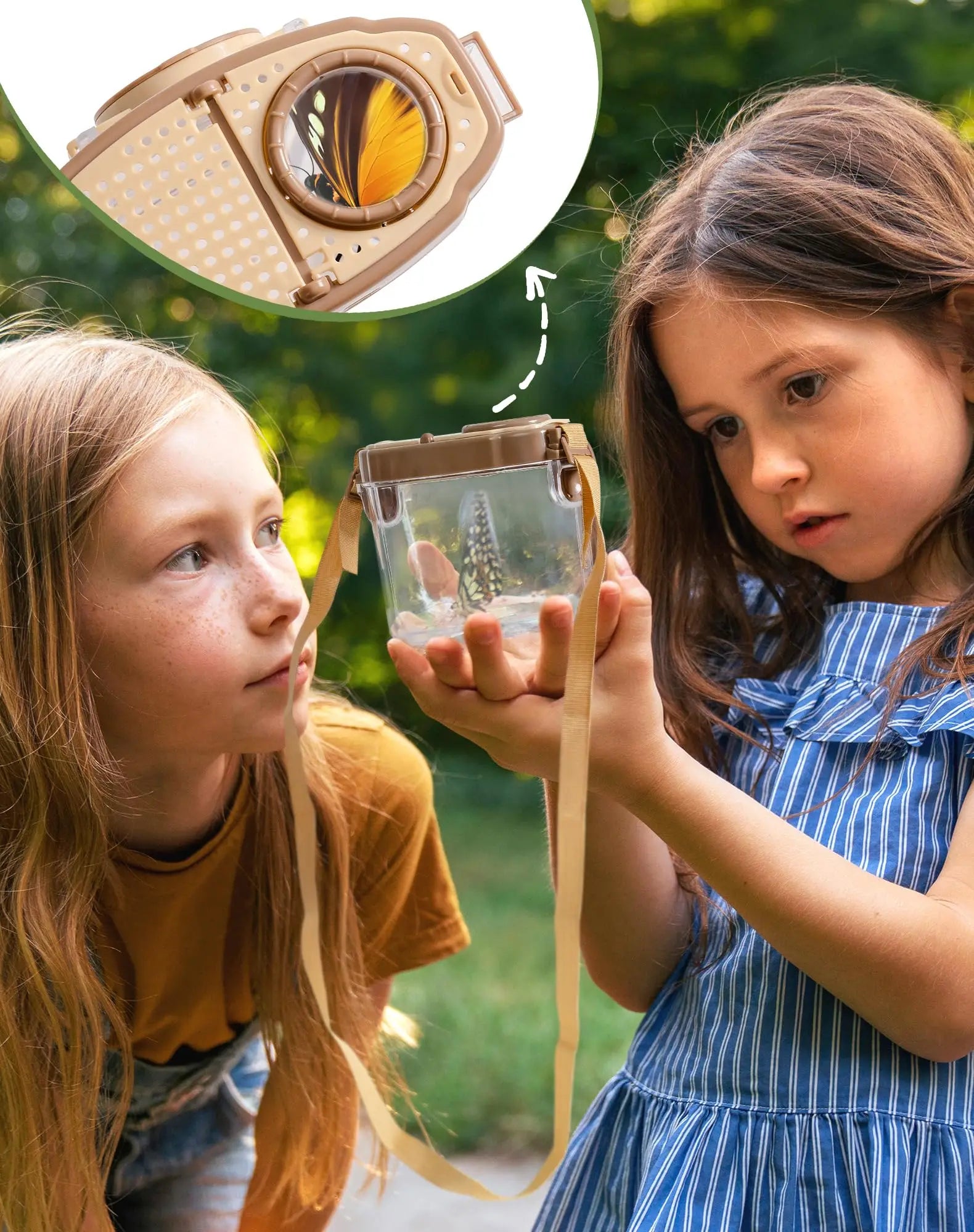 Montessori Dual Kids Explorer Bug Catcher Kit - Outdoor Exploration Set for Camping for Kids.