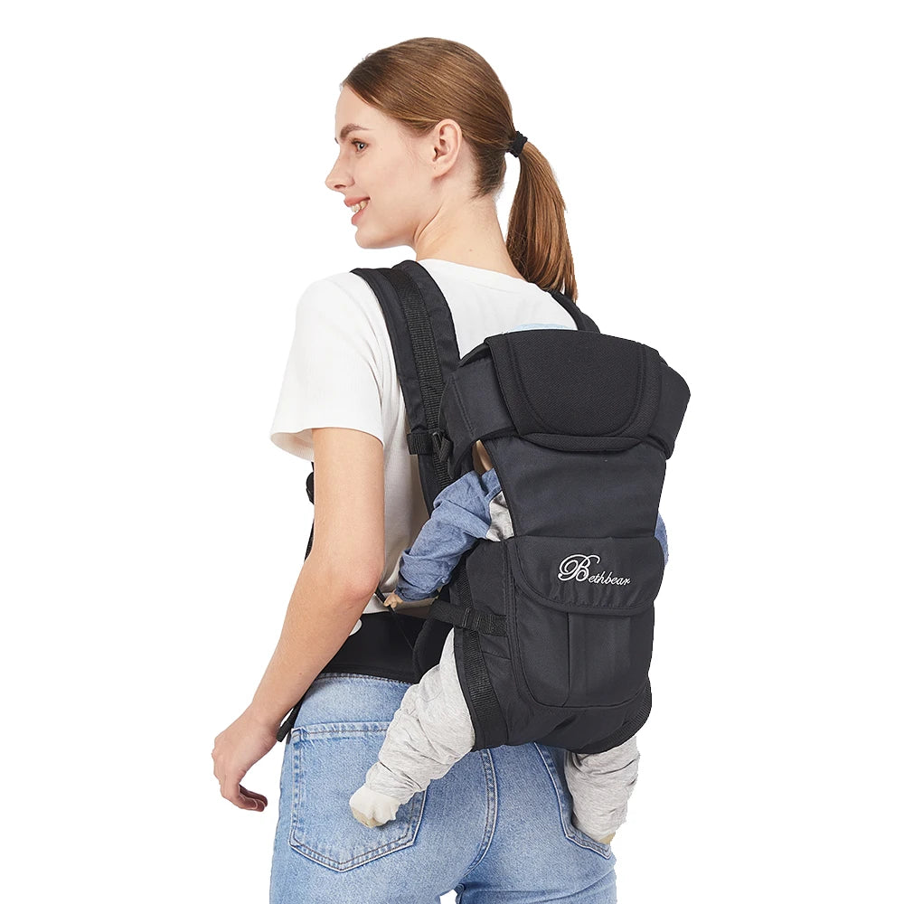 4-in-1 Ergonomic Adjustable Baby Backpack Carrier.