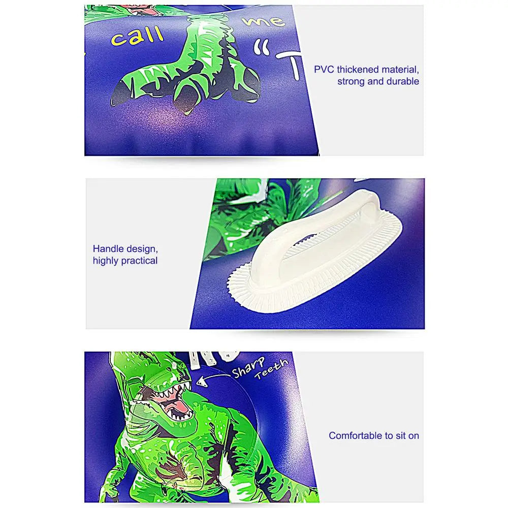 Winter Outdoor Inflatable Dinosaur Snow Sledding Tube Toy for Family - 91cm/36inches