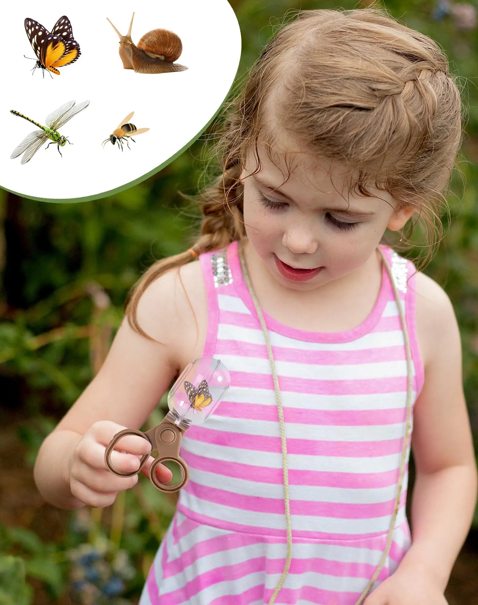 Montessori Dual Kids Explorer Bug Catcher Kit - Outdoor Exploration Set for Camping for Kids.