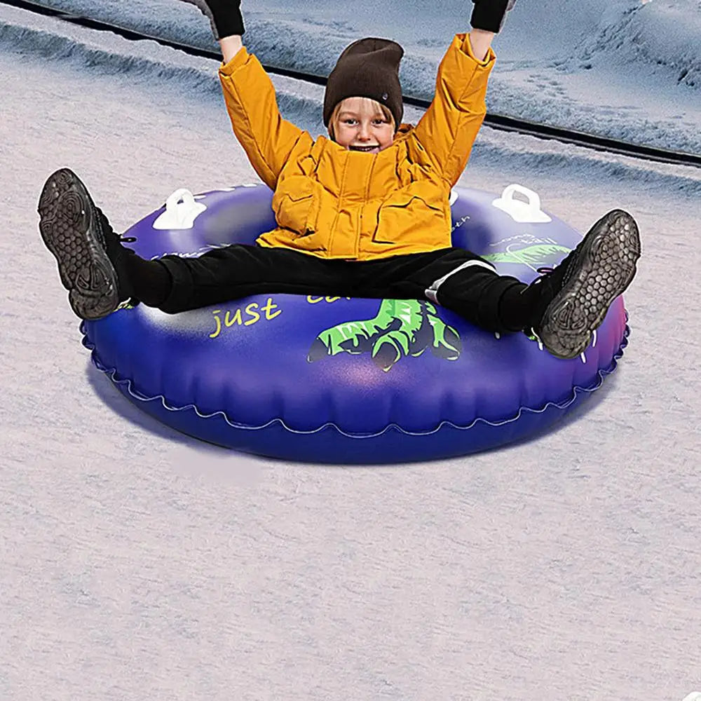Winter Outdoor Inflatable Dinosaur Snow Sledding Tube Toy for Family - 91cm/36inches