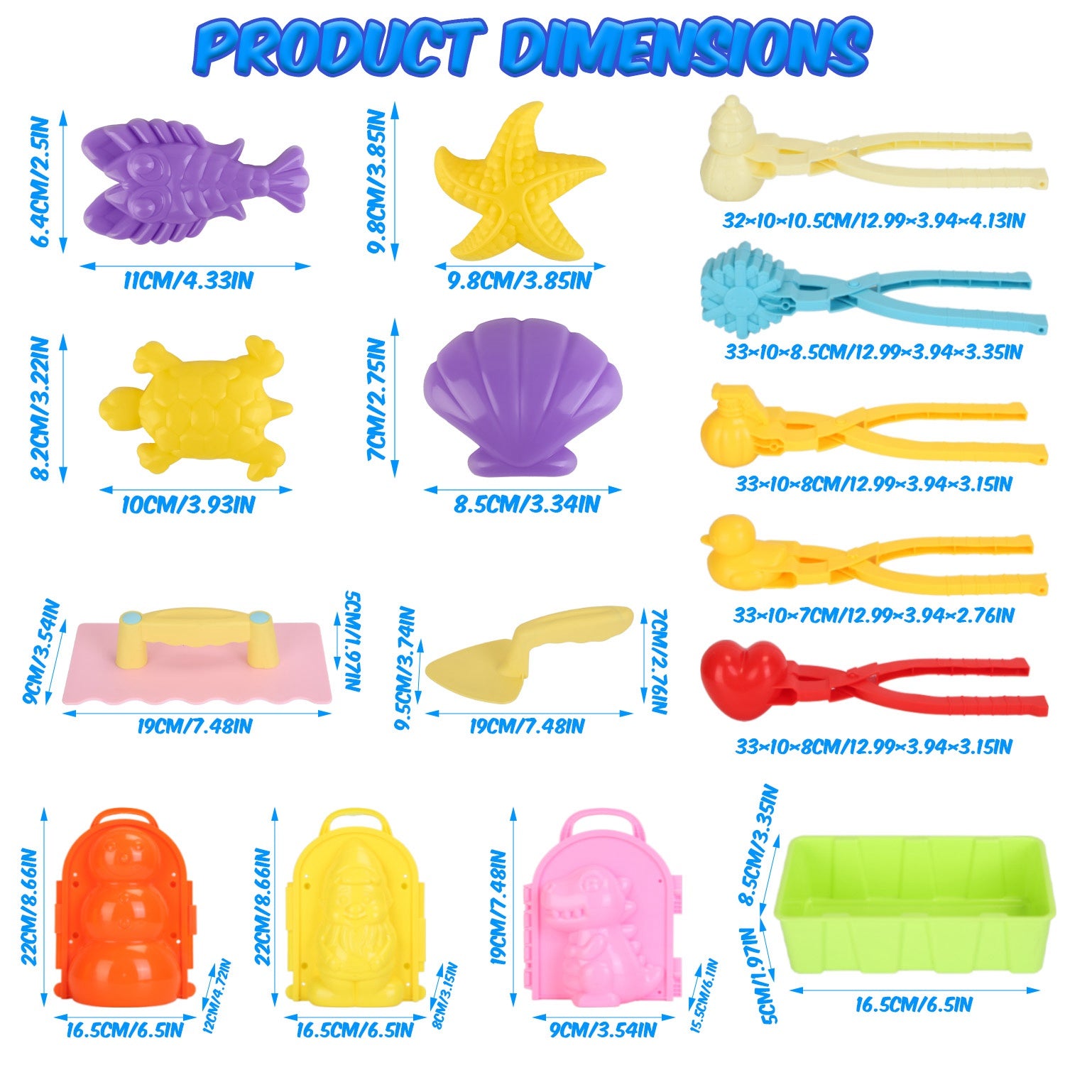 Winter Snowball Mold Toy for Kids - Set Of 15Pcs